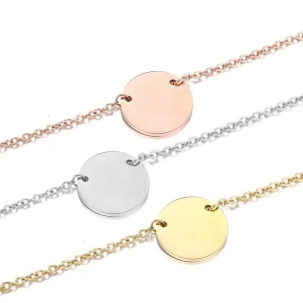 ⚜️𝟯𝟬%𝗢𝗙𝗙 𝗯𝘂𝗻𝗱𝗹𝗲𝘀 𝟯+⚜️ NEW 9mm Coin Charm Stainless Steel Necklace - Picture 6 of 15